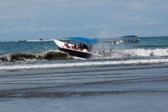 Boat launching from beach