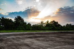 Sunrise over Tortguero Airfield