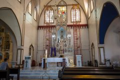 Inside the church