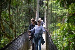 Crossing the bridge