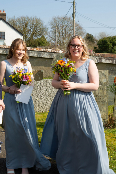 Two of the bridesmaids