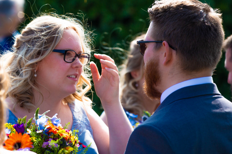 One of the bridesmaids