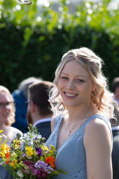 One of the bridesmaids
