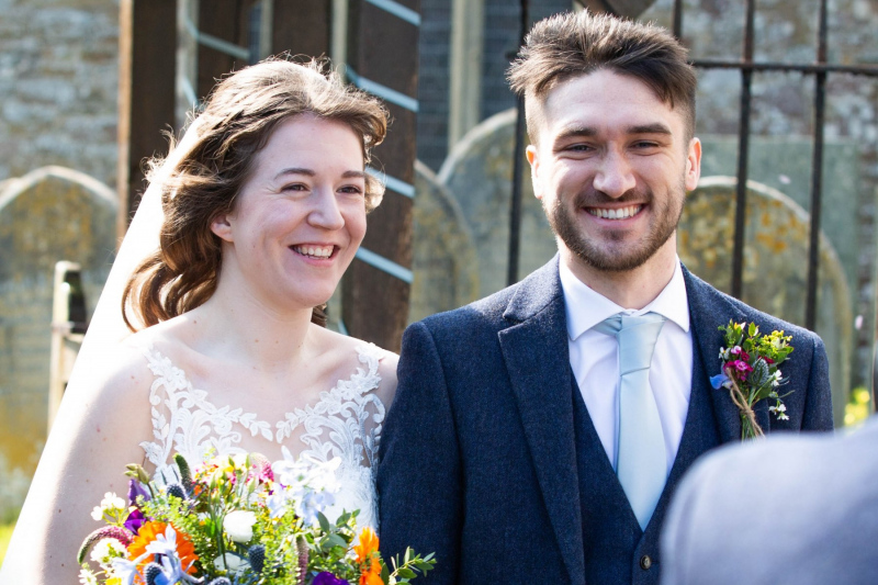 Happy  after the service