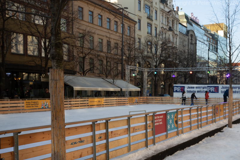 Skating rink in Wenceslas Square