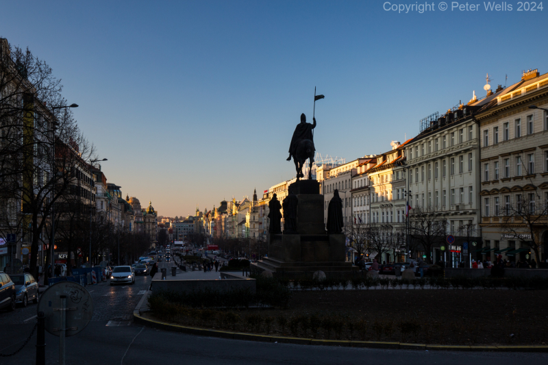Evening in Wenceslas Square