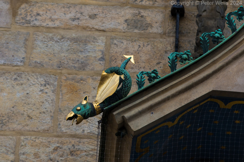 Detail on Astronomical Clock Face
