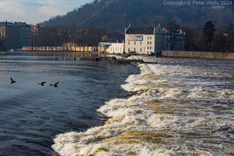 View across the river