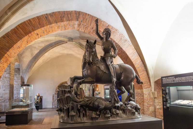 St George and the DRagon in the Castle Museum