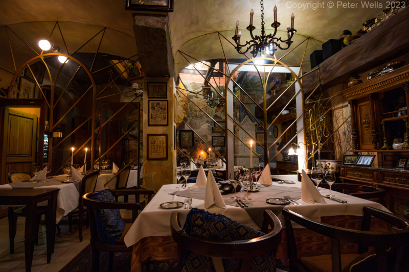 Interior of the restaurant