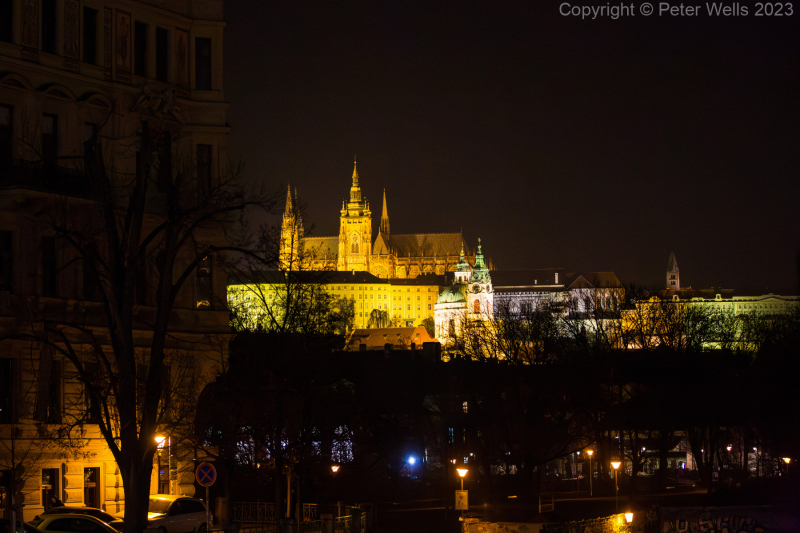 St Vitus Cathedral at night