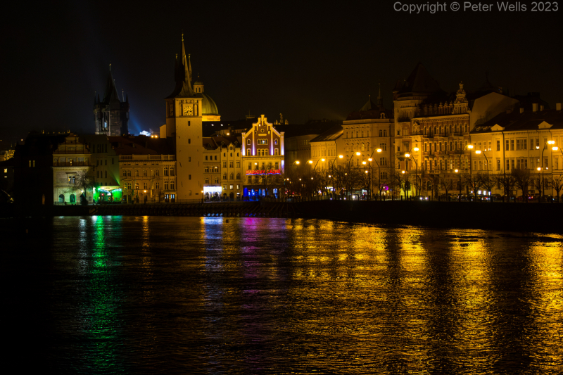 The east bank at night