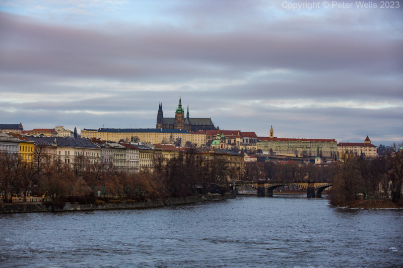 Vitava River and St Vitus Cathedral