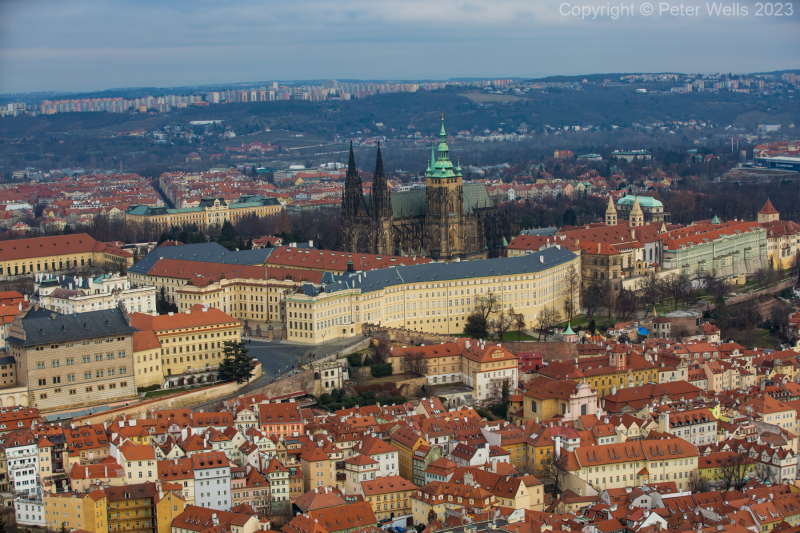 Rooftops around The Castle
