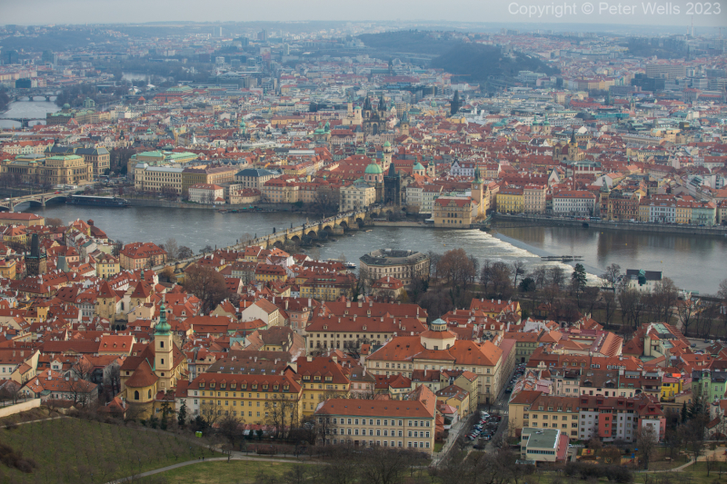 Rooftops and Charles Bridge