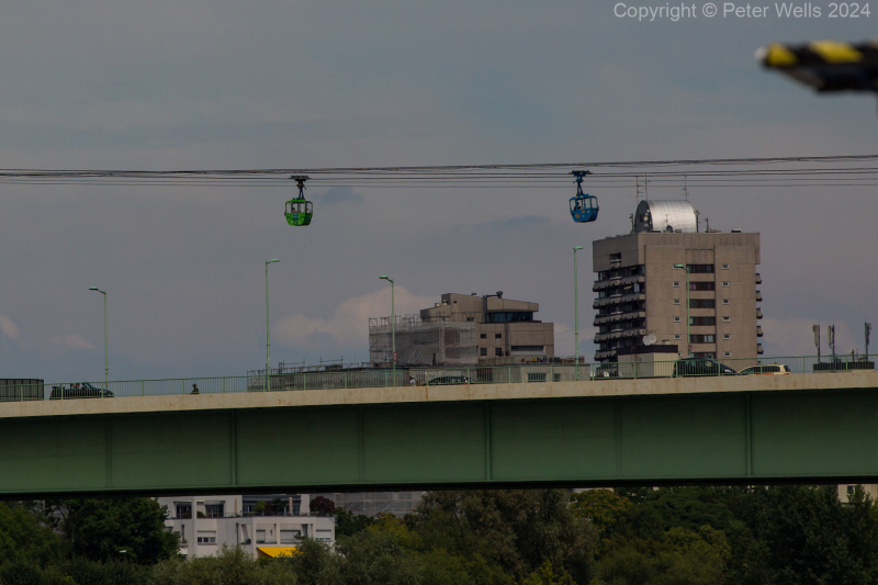 Cable cars over the river