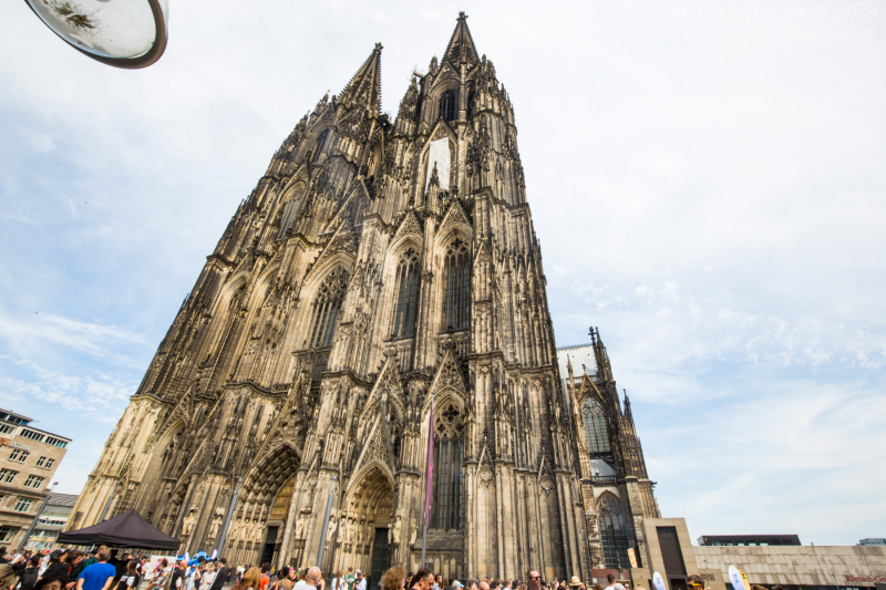 The front of Cologne Cathedral