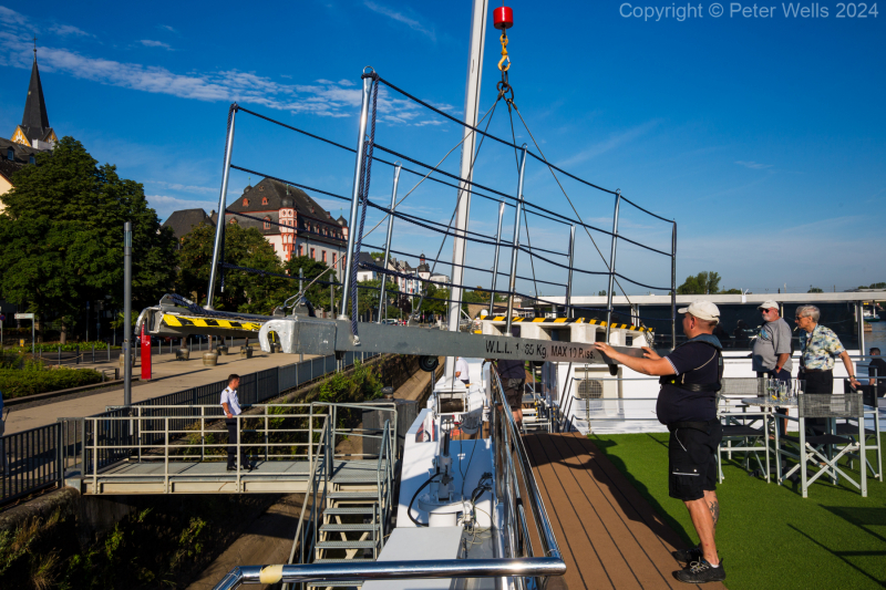 Lowering the gangplank