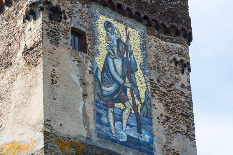 Mosaic of St Christopher