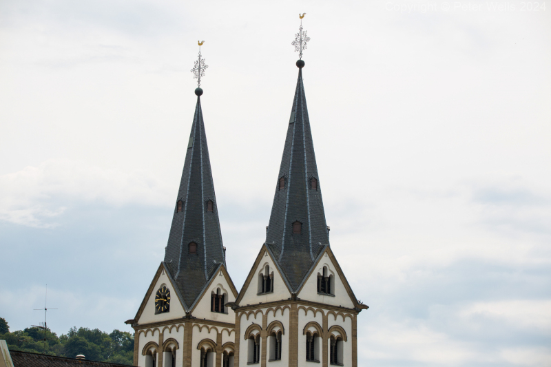 The twin spires of St Severus