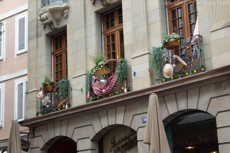 Decorated shop front