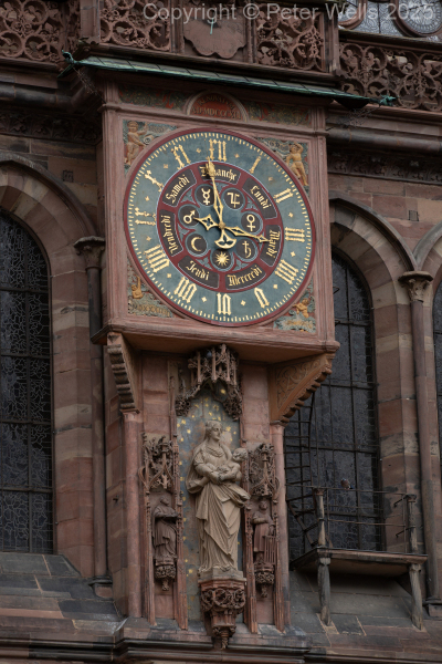 Clock over the South Trancept door